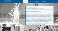 Desktop Screenshot of maturus-finance.com